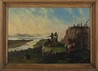 Samuel Seymour oil painting, Indians at an Overlook, Salmon Falls, New Hampshire