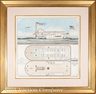 Marine Architectural Drawing by Henry William Frackman,