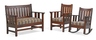 J.M. YOUNG; Three-piece parlour set, Camden, NY, ca. 1912
