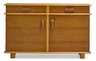 PAUL FRANKL; JOHNSON FURNITURE CO.; Station Wagon cabinet (no. 1049), USA, 1940s; Bleached mahogany, birch