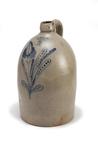 PENNSYLVANIA STONEWARE JUG. Second half-19th century. Impressed label