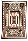 A Navajo Crystal Storm Pattern Rug from the Asa Glascock Trading Post, Gallup, New Mexico