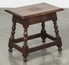 Virginia Craftsmen walnut joint stool