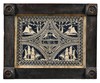 A nautical cutwork picture with sailing ships titled God bless the Seaman on the Sea & the Landsman on the Land