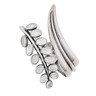 ANTONIO PINEDA (1919 - 2009), sterling silver bypass bracelet with moonstone cabochons in the form of a wisteria frond