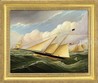 After James Edward Buttersworth, an oil on canvas, Schooner Yacht