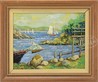 George Loftus Noyes oil on canvas, Sailing The Inlets, signed