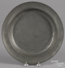 A Philadelphia pewter deep dish by Blakeslee Barnes