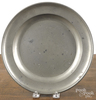 A Providence, Rhode Island pewter plate by William Calder