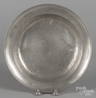 A Philadelphia pewter deep dish by Blakeslee Barnes