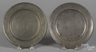 A pair of Philadelphia pewter plates by Blakeslee Barnes