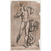 Andrea Vaccaro, Bacchus / Cupid / Mercury / Ganimedes, engravings on laid paper (4), unsigned