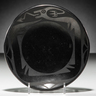 Maria Martinez (1887-1980) and Popovi Da (1922-1972) San Ildefonso Blackware Pottery Plate designed with Avanyu