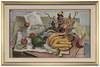 Claude Flynn Howell oil painting, Things on a Table, 1943, signed