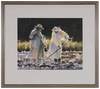 Virginia Fouche Bolton watercolor painting, Working the Winter Greens, signed