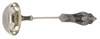Duhme Coin Silver Ladle, American, mid 19th century, twist stem, engraved decoration on handle, gilt bowl
