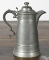 A Providence, Rhode Island pewter flagon by William Calder