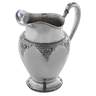 Wallace Normandie Sterling Pitcher, American, 20th century, floral decoration