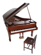 A Steinway & Sons Model B Classic Grand Piano with Chair