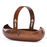 DIRK VAN ERP, Canoe basket with pierced handles, San Francisco, CA, ca. 1911-12; Hammered copper