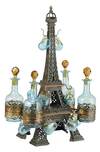 Eiffel Tower Form Tantalus with 4 decanters