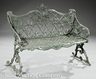 American Rococo cast-iron settee, 19th century, Hinderer's Iron Works, New Orleans