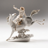 Karl Tutter (German, 1883-1969) for Hutschenreuther figural group, Woman Riding Horse, Germany, mid-20th century