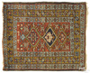 Gorevan Mat, 3 Medallions on Red Figured Field