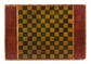 An American paint decorated checkers gameboard