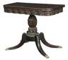 Fine American Classical games table, attributed to Salem, Massachusetts, early 19th century