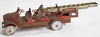 A Buddy L pressed steel aerial fire ladder toy truck