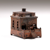 A Judd Dog on Turntable Cast Iron Mechanical Coin Bank