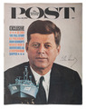 A 1961 Saturday Evening Post magazine signed by John F. Kennedy