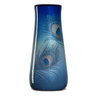 CARL SCHMIDT (1885 - 1969); ROOKWOOD Pottery Iris Glaze vase with peacock feathers