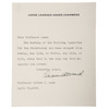 A Typed Letter Signed by Judge Learned Hand while serving on the U.S. Court of Appeals