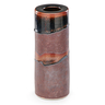 BROTHER THOMAS BEZANSON (1929 - 2007), cylindrical vase, Tenmoku over Kaki glaze, Weston, VT. Glazed porcelain