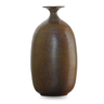 BROTHER THOMAS BEZANSON (1929 - 2007), small bottle vase, Kaki glaze, Weston, VT. Glazed porcelain