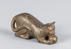 An AC Williams cast iron cat with ball coin bank