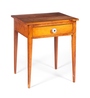 A Hepplewhite one-drawer work table, American, first quarter of the 19th century, cherry