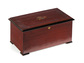 A Swiss ten-tune cylinder music box, circa 1900, in a grain-painted case