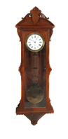 A Vienna walnut wall clock