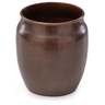Dirk Van Er vase with rolled rim, San Francisco, CA, after 1915, patinated hammered copper