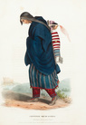 McKenney & Hall Lithograph, 1837, Chippewa Squaw & Child