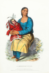 McKenney & Hall Lithograph, 1838, Chippeway Widow