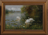 Albert E Bailey Oil on Canvas Painting, signed, A Tranquil Spot
