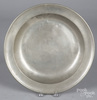 A Philadelphia pewter deep dish by Blakeslee Barnes