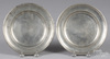 A lot of 2 Philadelphia pewter plates by Blakeslee Barnes