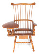 A contemporary writing-arm Windsor chair manufactured by Virginia Craftsman, American, 20th century