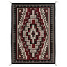 Marian Nez Attributed, Master Navajo Weaver, Ganado Rug, woven in gray, red, black, and cream
