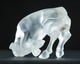 LALIQUE BULL AUROCHS SCULPTURE. France, 20th century